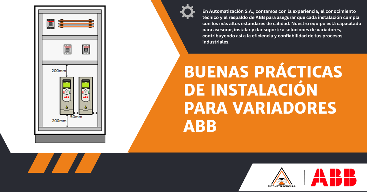 Buenas prácticas de instalación para variadores