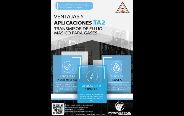 Ventajas y aplicaciones del Transmisor de flujo TA2
