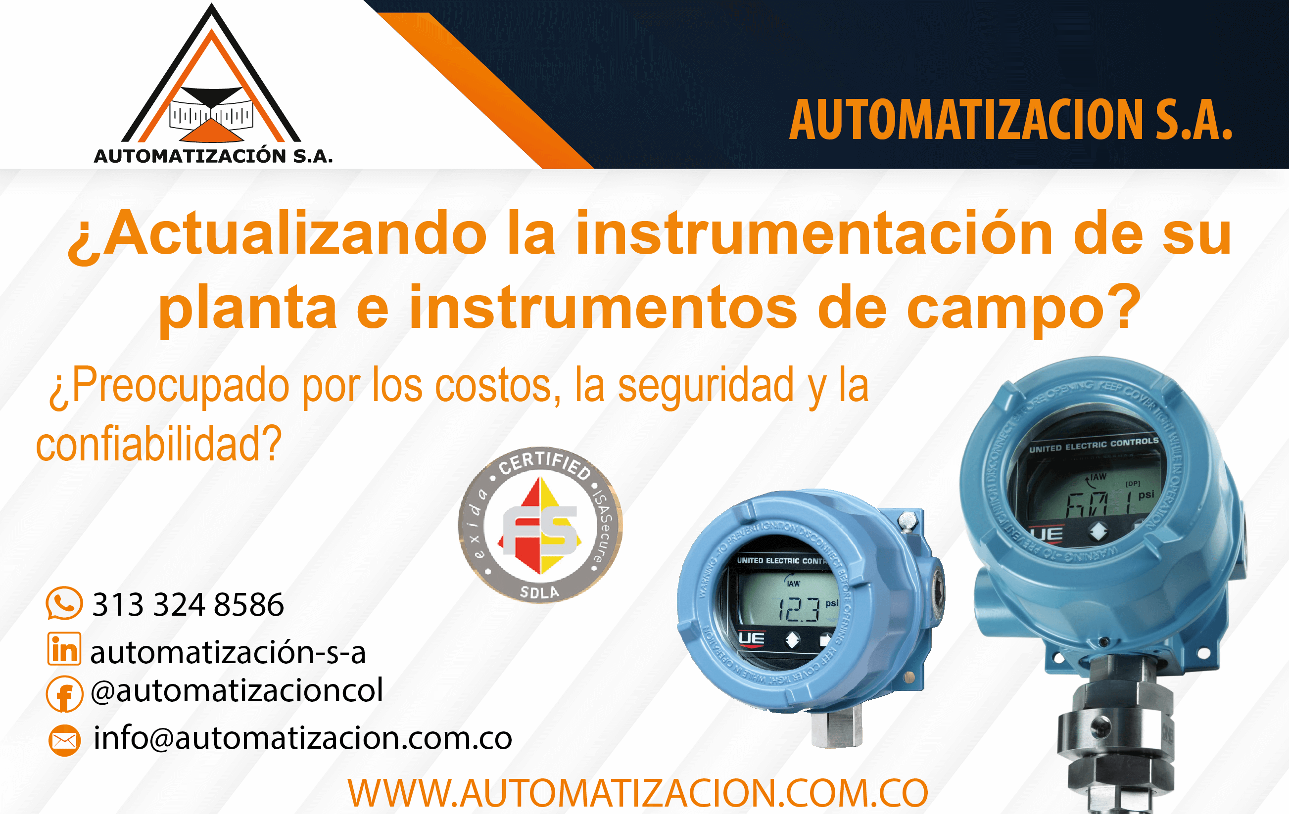 ¿Actualizando la instrumentación de su planta e instrumentos de campo?