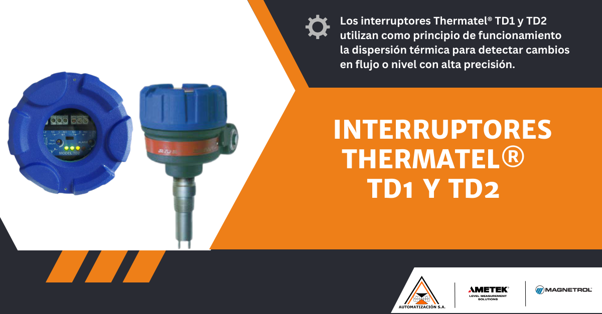 Los interruptores Thermatel TD1 y TD2