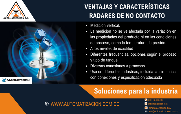 RADARES DE NO CONTACTO MAGNETROL