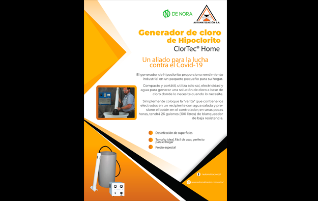 Generador de cloro de Hipoclorito de sodio en sitio